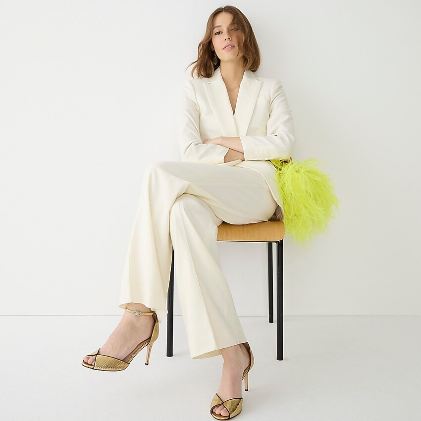 Full-length wide-leg tuxedo pant in Italian wool | J. Crew US