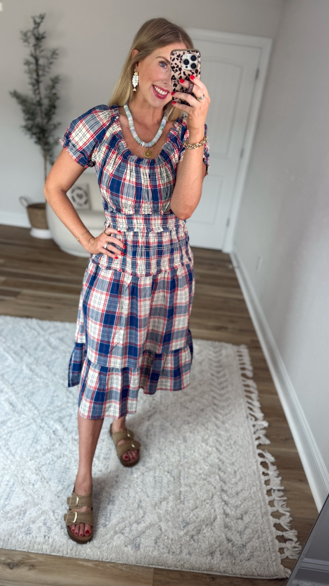 Weekend Walmart Wins try-on
Red, white and blue smocked waist midi dress- small 

#LTKWorkwear #LTKootd #LTKmomlife