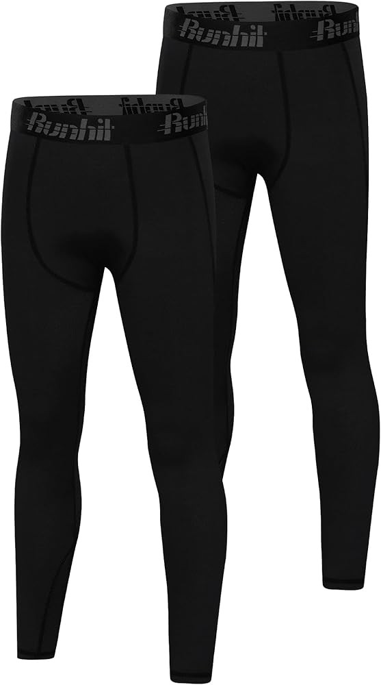 Runhit Boys Compression Leggings,Youth Athletic Tights Basketball Compression Pants,Boys Base Lay... | Amazon (US)
