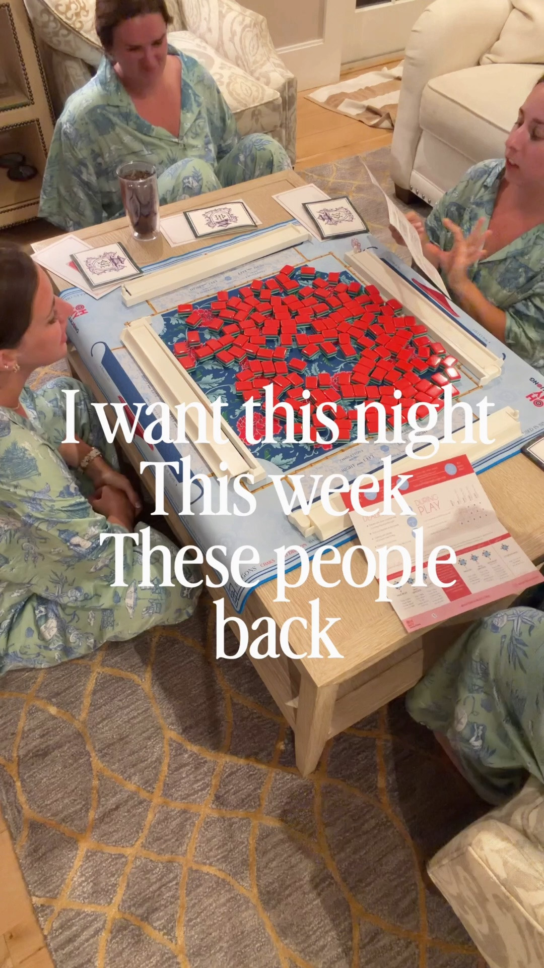 The sweetest pjs. The eco satin is so luxe. We all loved it. 15% off code through the 29th only! NANETTE15 

I had no idea how much mahjong sets cost. Wow this one is so cute. It’s a Nantucket set. I’m gonna link that and I’m also linking the tote. That’s a mahjong tote because it’s extra long and has pouches for all of the pieces.

#LTKHome #LTKOver40 #LTKdayinmylife