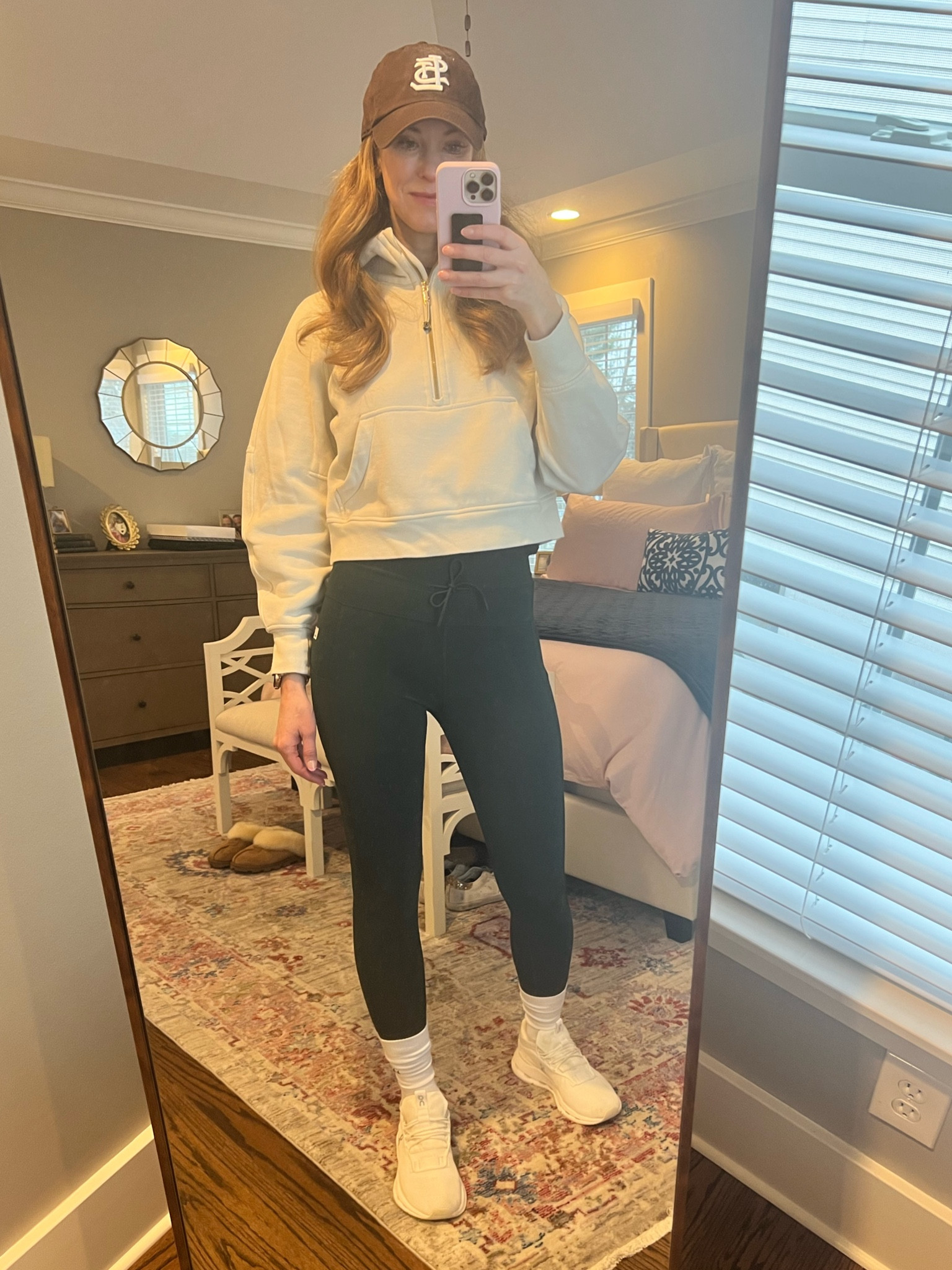 Mom style OOTD - always in athleisure to work from home and run errands! 
The Vuori daily pocket leggings are my fav and you can’t go wrong with a Scuba from Lululemon…and I stole Ryan’s baseball hat 😉

#LTKover40 #LTKworkwear