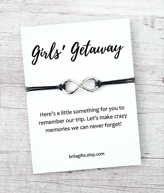 Girls Trip Gifts, Girls Weekend Gifts, Travel Gift, Girls Getaway, Mountain Bracelet, Adventure G... | Etsy (US)