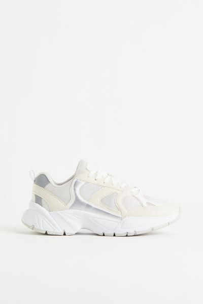 Chunky Sneakers - Light beige - Ladies | H&M US | H&M (US + CA)