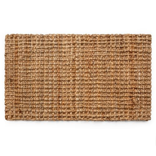 PLUS Haven Jute Doormat - Size: 17.5-Inches x 30-Inches - Pile Height: 1-Inch - Doormat Outdoor Entrance, Front Porch Door Mat, Easy to Clean Entry Mat, Outdoor and Indoor Uses, Home Decor | Amazon (US)