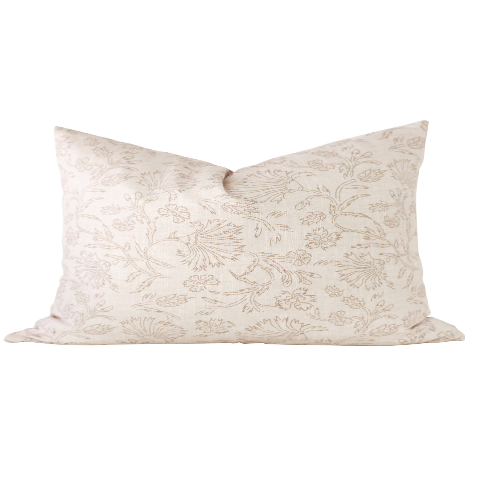 Beige Floral Pillow Cover, Fall Pillow Cover, Modern Floral Pillow Covers, Neutral Throw Pillow C... | Etsy (US)