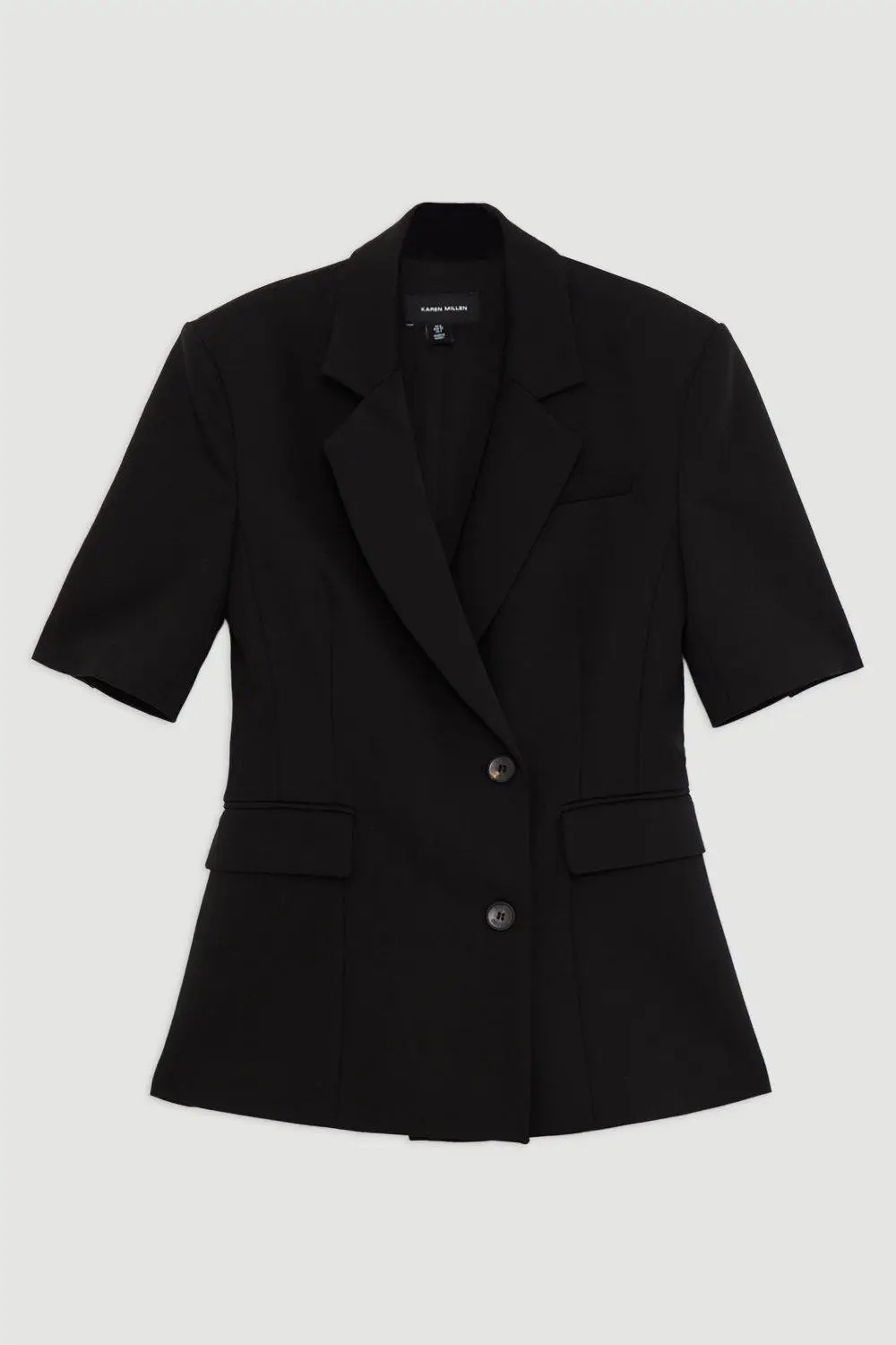 Tailored Short Sleeve Blazer Jacket | Karen Millen