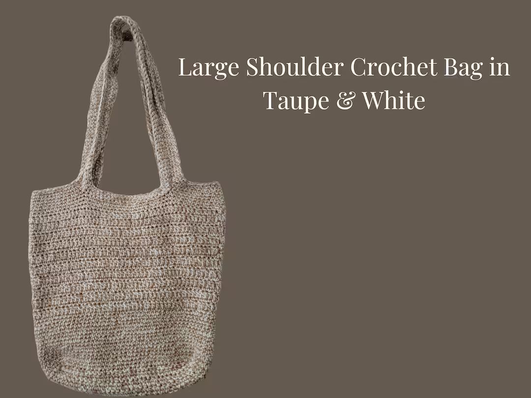 Large Shoulder Bag, Crochet Tote, Crochet Shoulder Tote, Crochet Handbag, Crossbody Shoulder Bag | Etsy (US)
