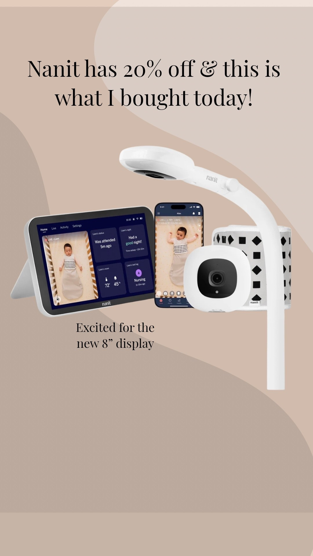 Baby monitor 
Baby monitor sale
Nanit sale 
Baby registry 

#LTKBump #LTKSaleAlert #LTKBaby