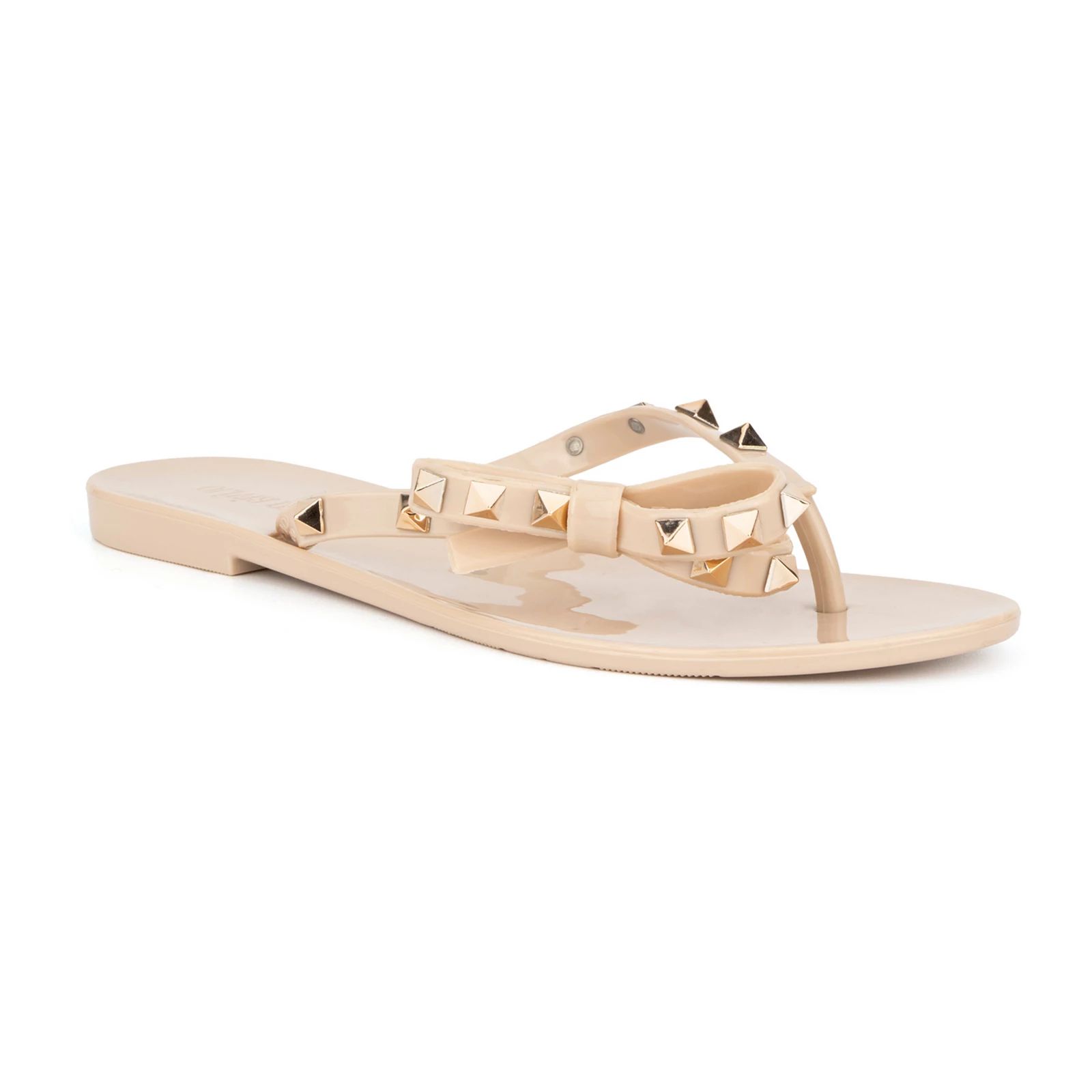 Olivia Miller Ravenna Women's Jelly Thong Sandals, Size: 9, Lt Beige | Kohl's