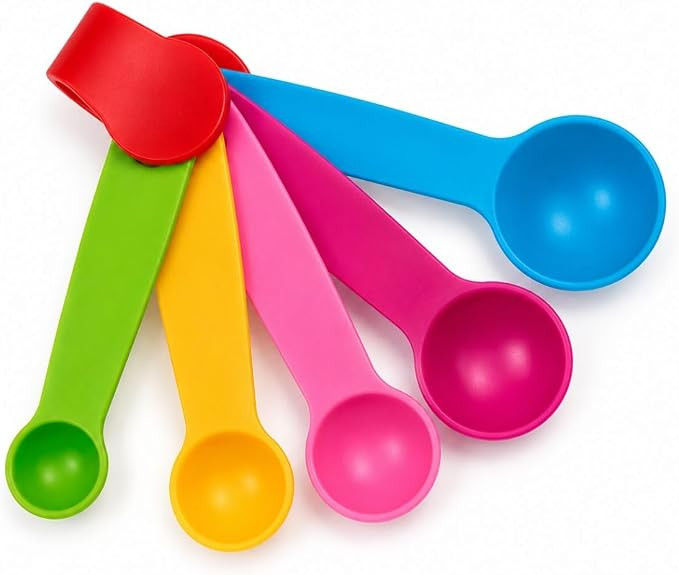 Kit 5 Colheres Medidoras Medidas ML Gramas Medidores Culinários Colher Chá Sopa Dosadoras Porç... | Amazon (BR)
