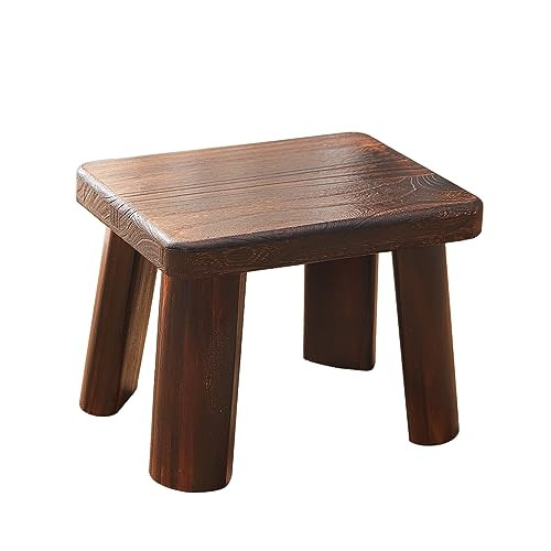 GZQWDC Wooden Step Stool for Adults and Kids,Foot Stool,Kitchen Small Wood Bench,Wood Plant Stand (14.2"x10.2"x10.6") | Amazon (US)