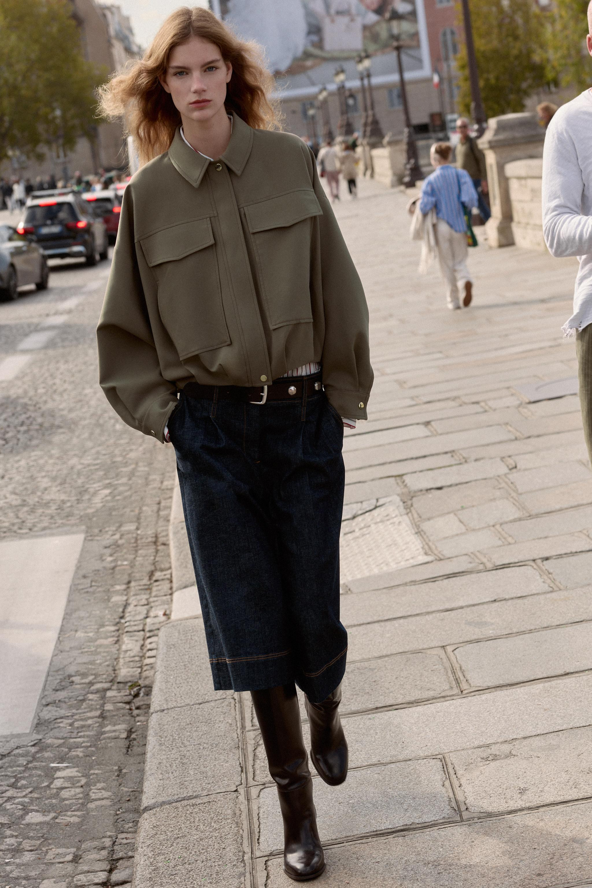 LARGE POCKET BOMBER JACKET | Zara US