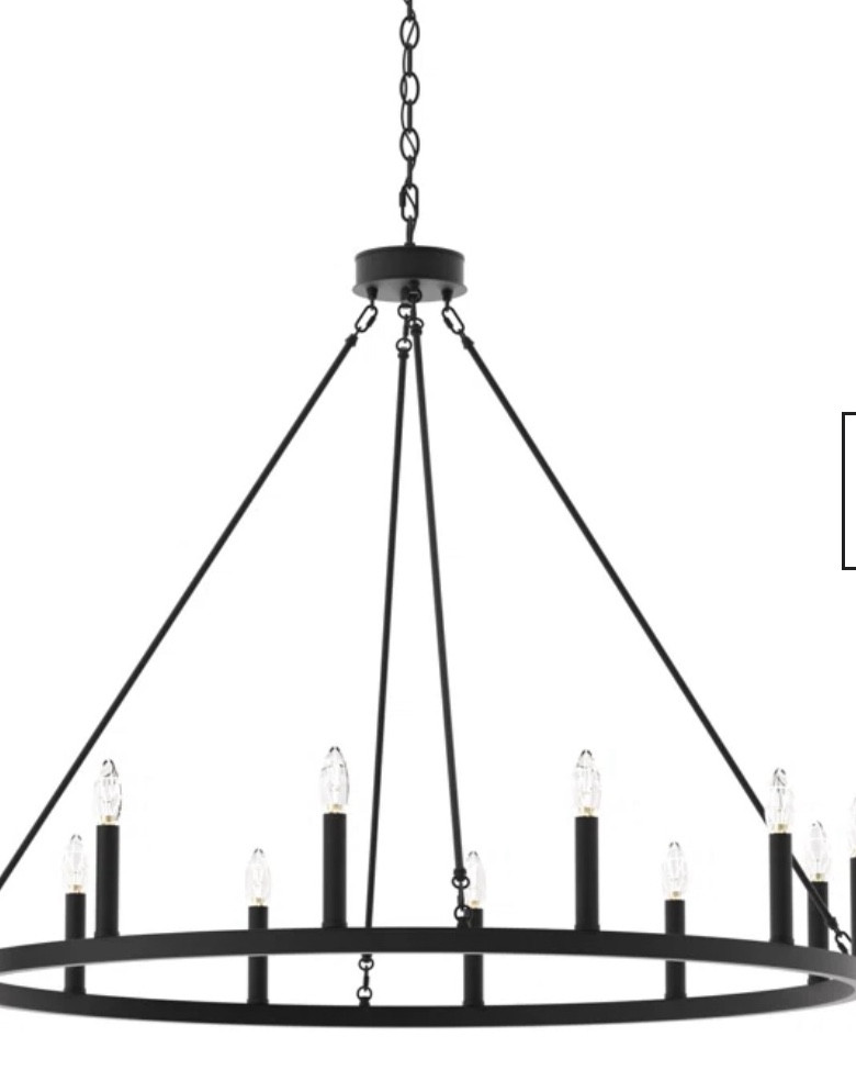 Madlyn 12-light candle
Style wagon wheel chandelier 

#LTKFamily #LTKHome #LTKU