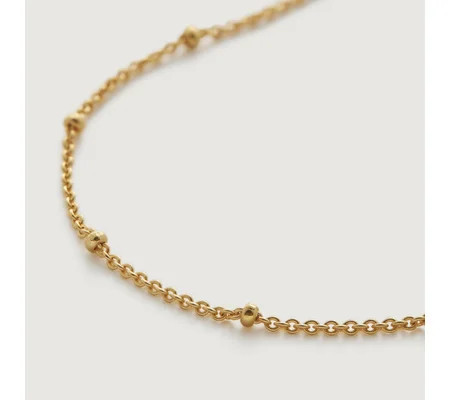 Beaded Chain Necklace 21-24' | Monica Vinader (Global)