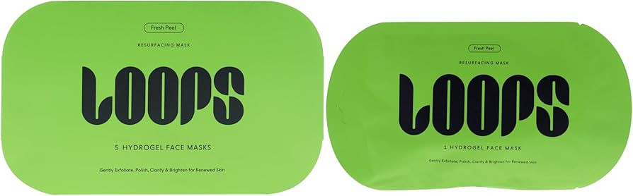 Loops FRESH PEEL - Resurfacing Hydrogel Face Mask - Gently Exfoliate, Polish, Clarify and Brighte... | Amazon (US)