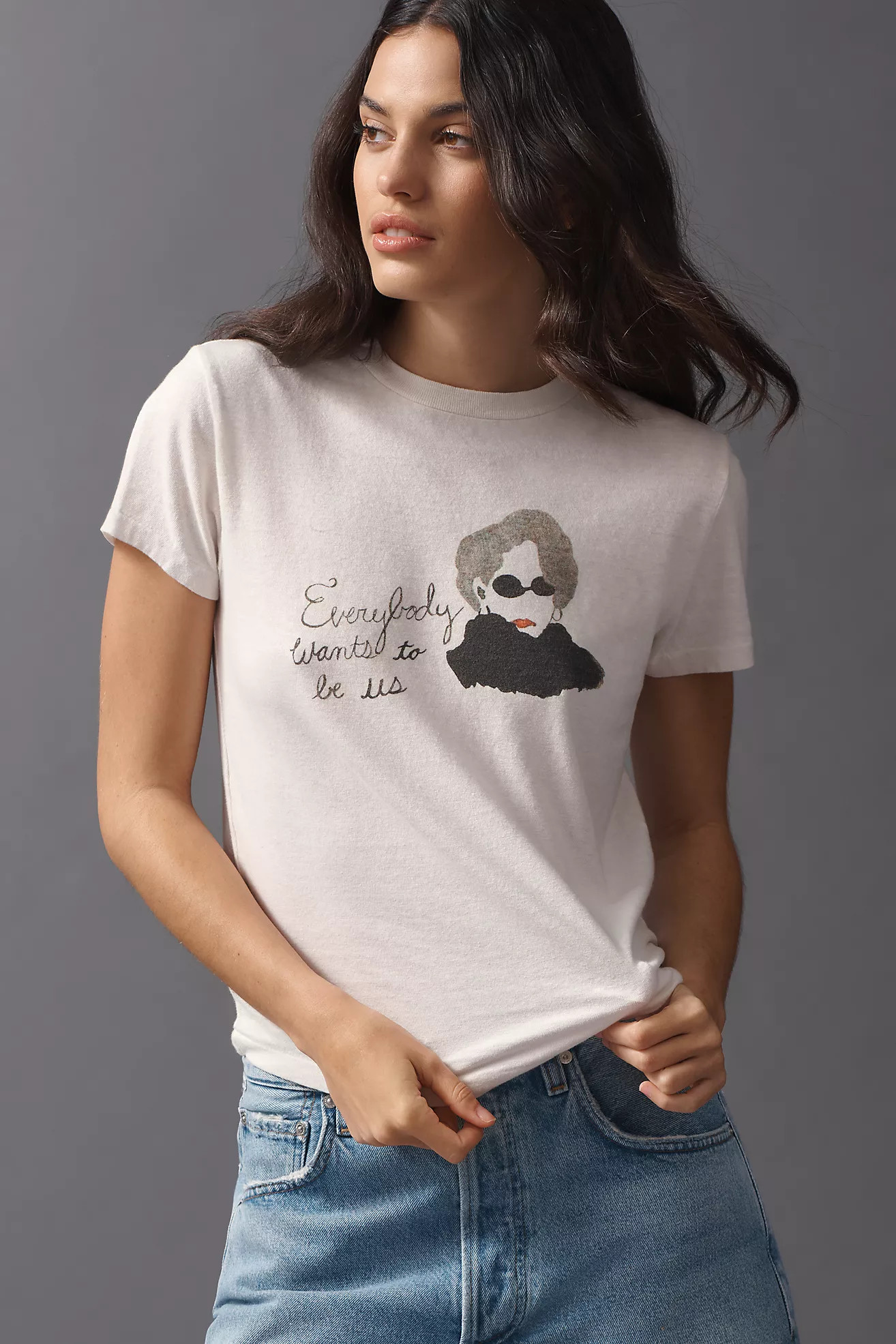 RE/DONE Everybody Wants to Be Us Classic Cotton Tee | Anthropologie (US)