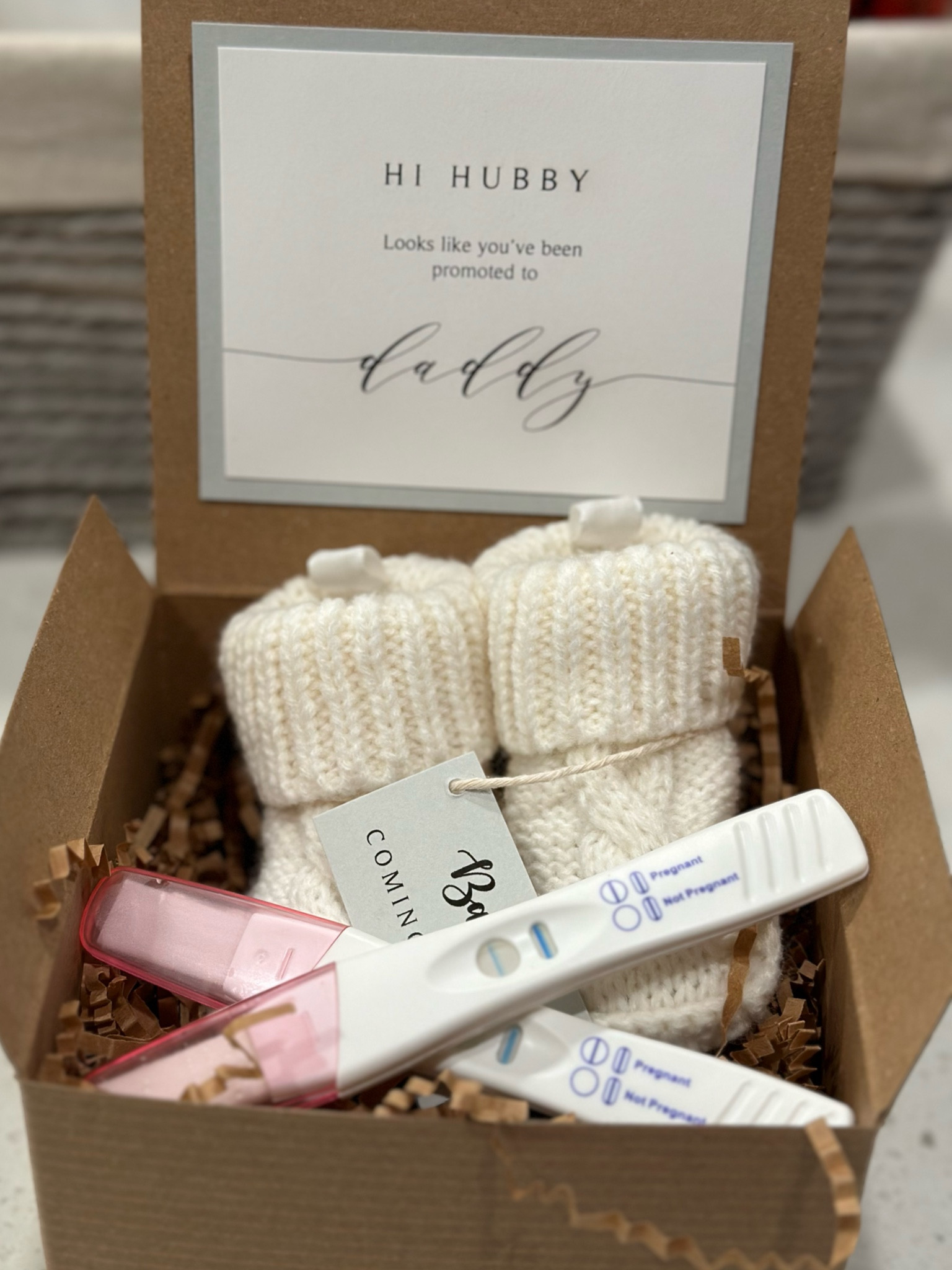 This was the cutest little announcement I got all put together from Etsy! It came so quickly 🤍

#LTKmaternity