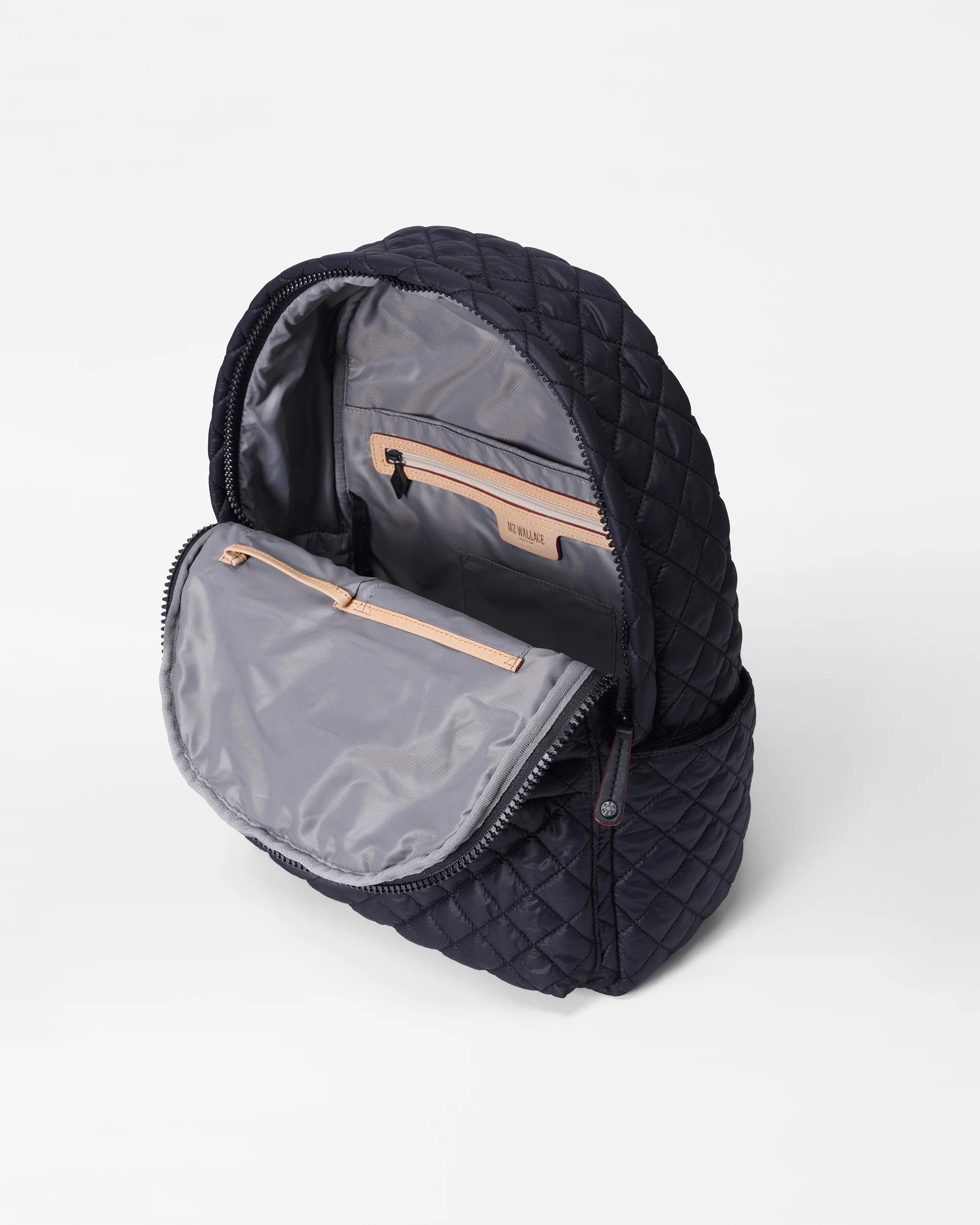 City Quilted Backpack in Black | MZ Wallace | MZ Wallace