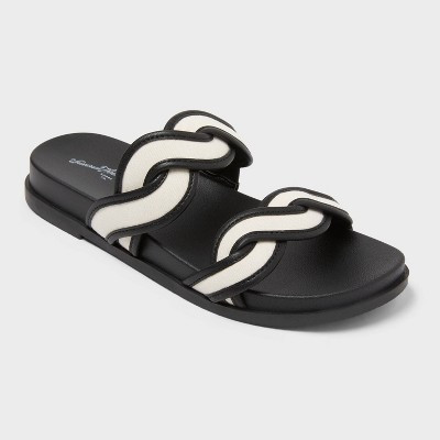 Women's Eloise Sandals with Memory Foam Insole - Universal Thread™ Black 9 | Target