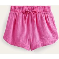 Tie Waist Cheesecloth Shorts Pink Women Boden, Festival Pink | Boden (UK & IE)