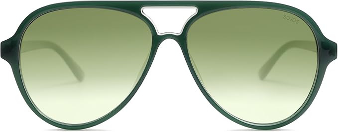 SOJOS Classic Polarized Aviator Sunglasses for Women Men, Retro Trendy Aviators Shades SJ2201 | Amazon (US)