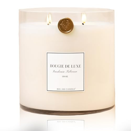 Baby Big Ass Candle | 150oz, 500 Hours | Gardenia Tuberose | Gardenia, Lemon, Jasmine | Natural Coconut-Soy Wax | by Big Ass Luxuries | As Seen On Shark Tank | Amazon (US)