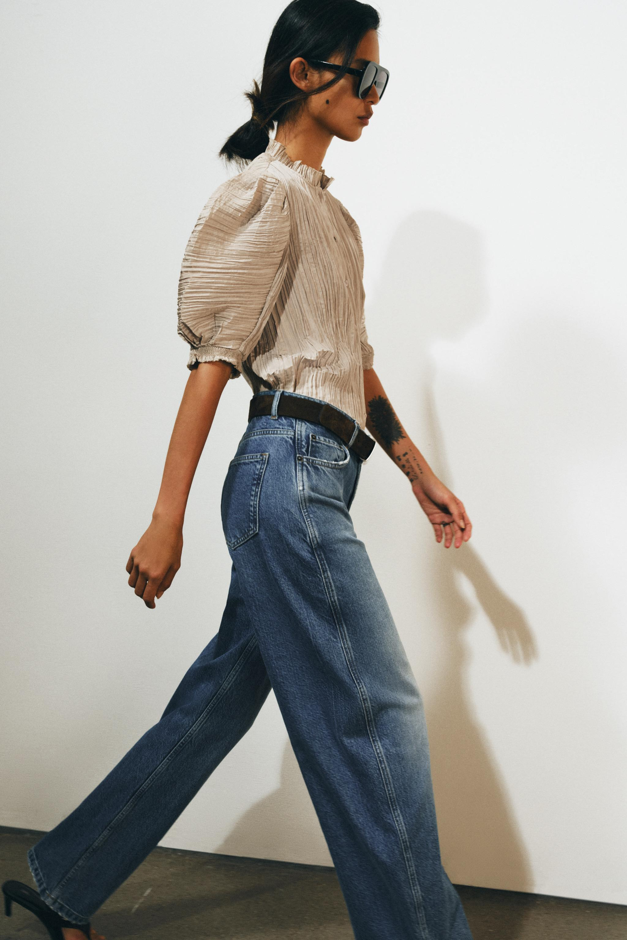 ZW COLLECTION PUFF SLEEVE SHIRT | Zara US