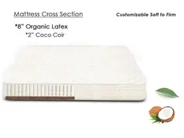 Softnest / Moonlight 8 Inch Certified Organic Mattress - Organic Latex Mattress Customize From So... | The Futon Shop