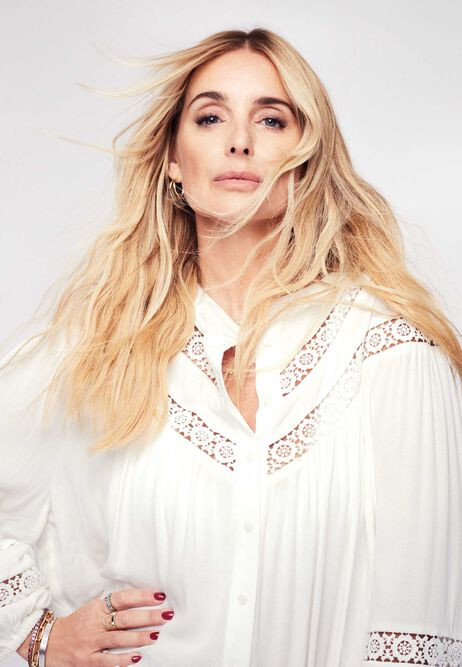 Womens Cream Lace Insert Boho Blouse | Peacocks