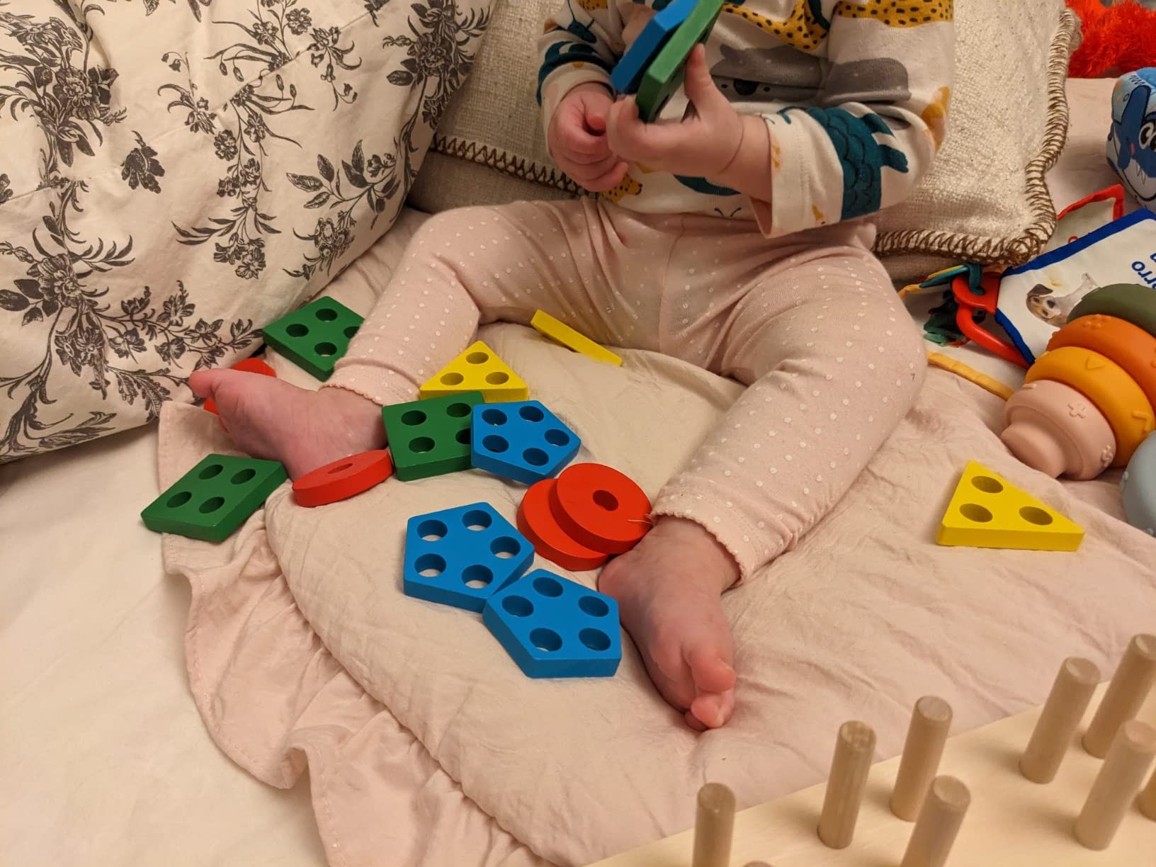 Montessori Toys for 1 2 3 Years Old Boys Girls Birthday Gifts, Wooden Sensory Toys for Ages 2-4 T... | Amazon (US)