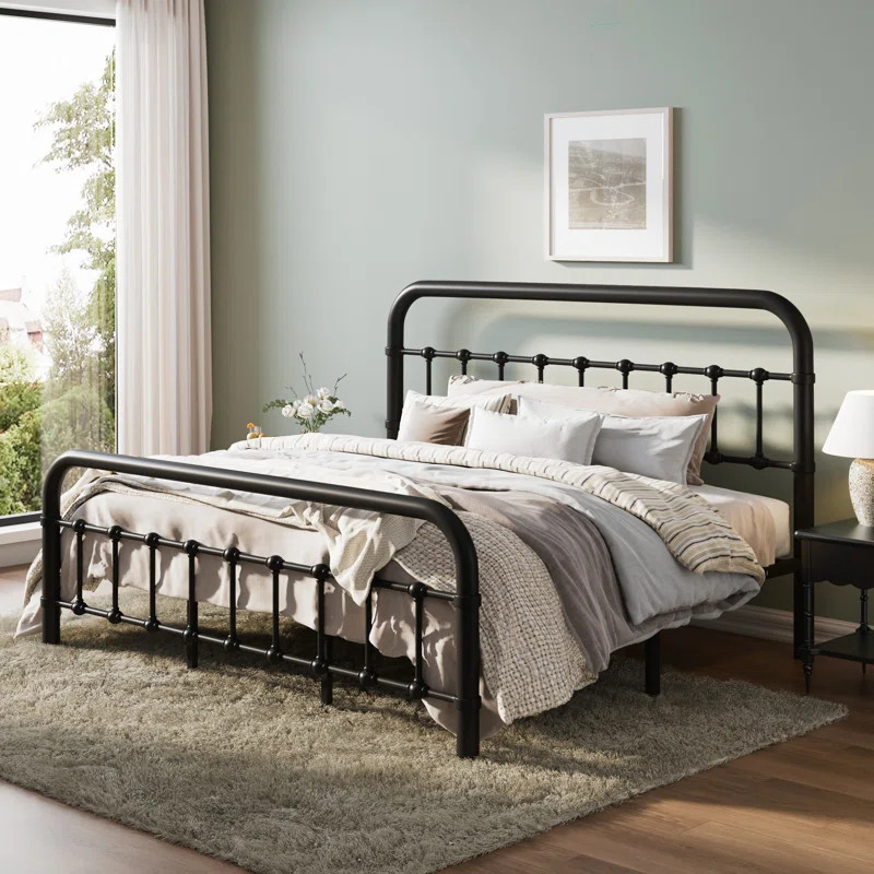 Kawamoto Metal Platform Bed Frame with Elegant Modern Design | Wayfair North America