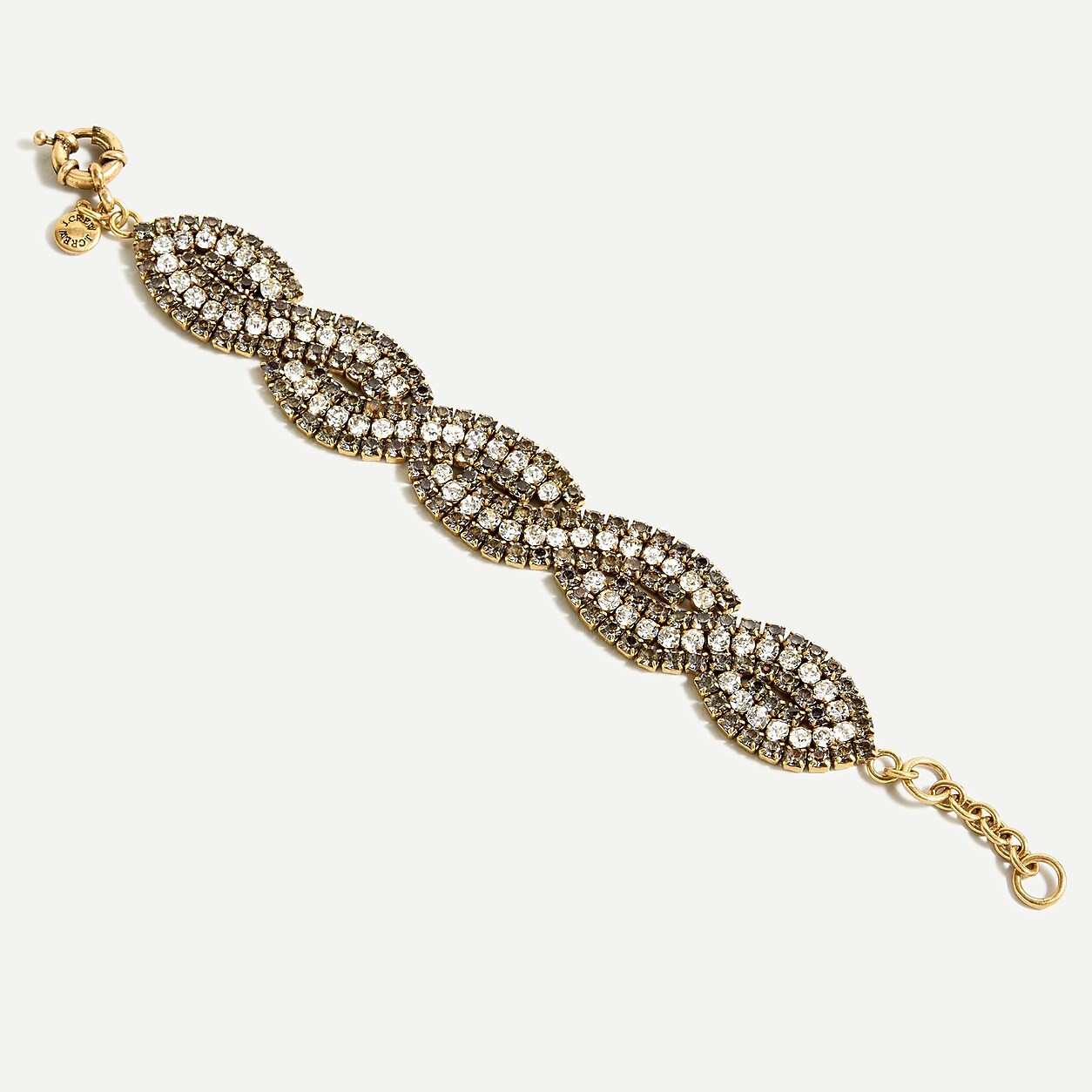 Braided pave bracelet | J. Crew US