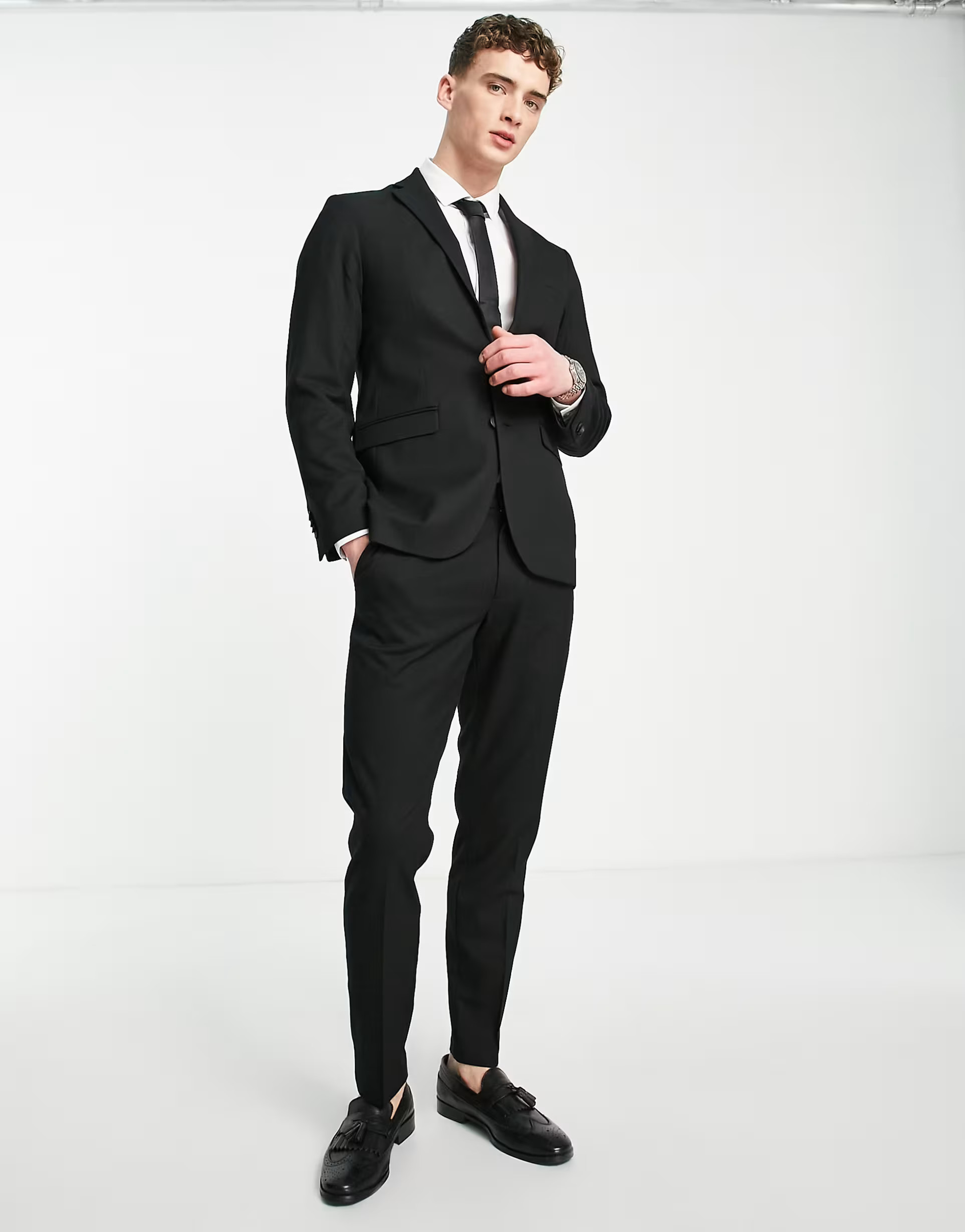 New Look slim suit pants in black | ASOS (Global)
