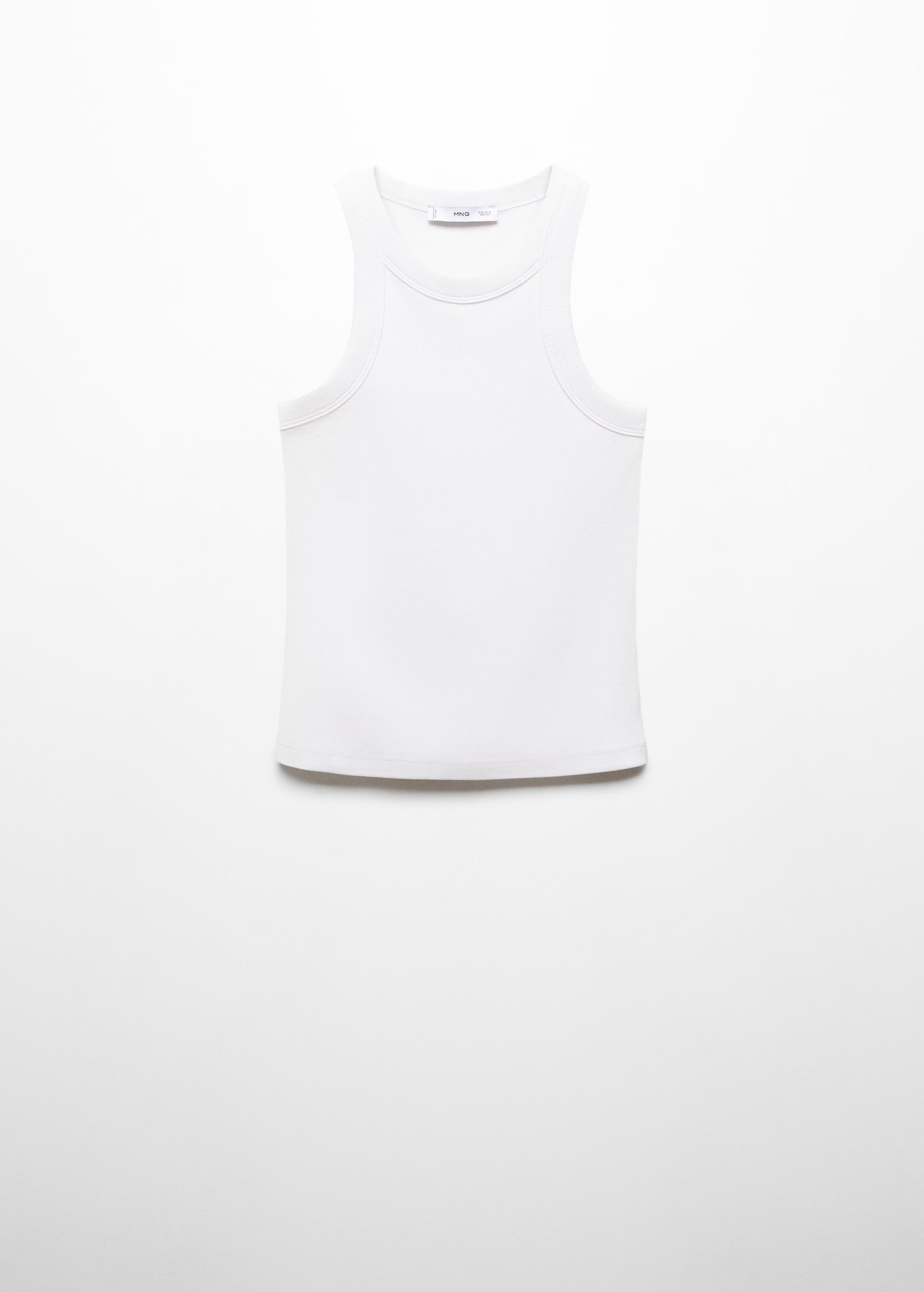 Ribbed cotton-blend top | Mango (US/MX/AU)