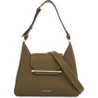 Sac en cuir Strathberry Khaki avec sangle réglable | Balardi (US & Canada)