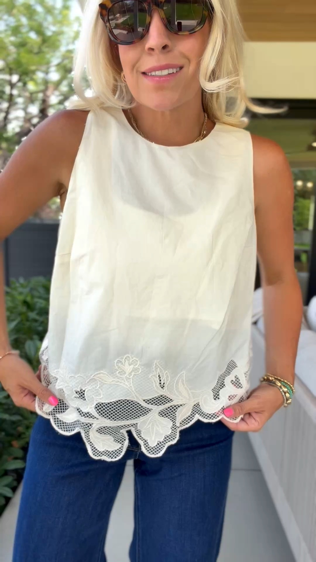 Cutest embellished tank!!