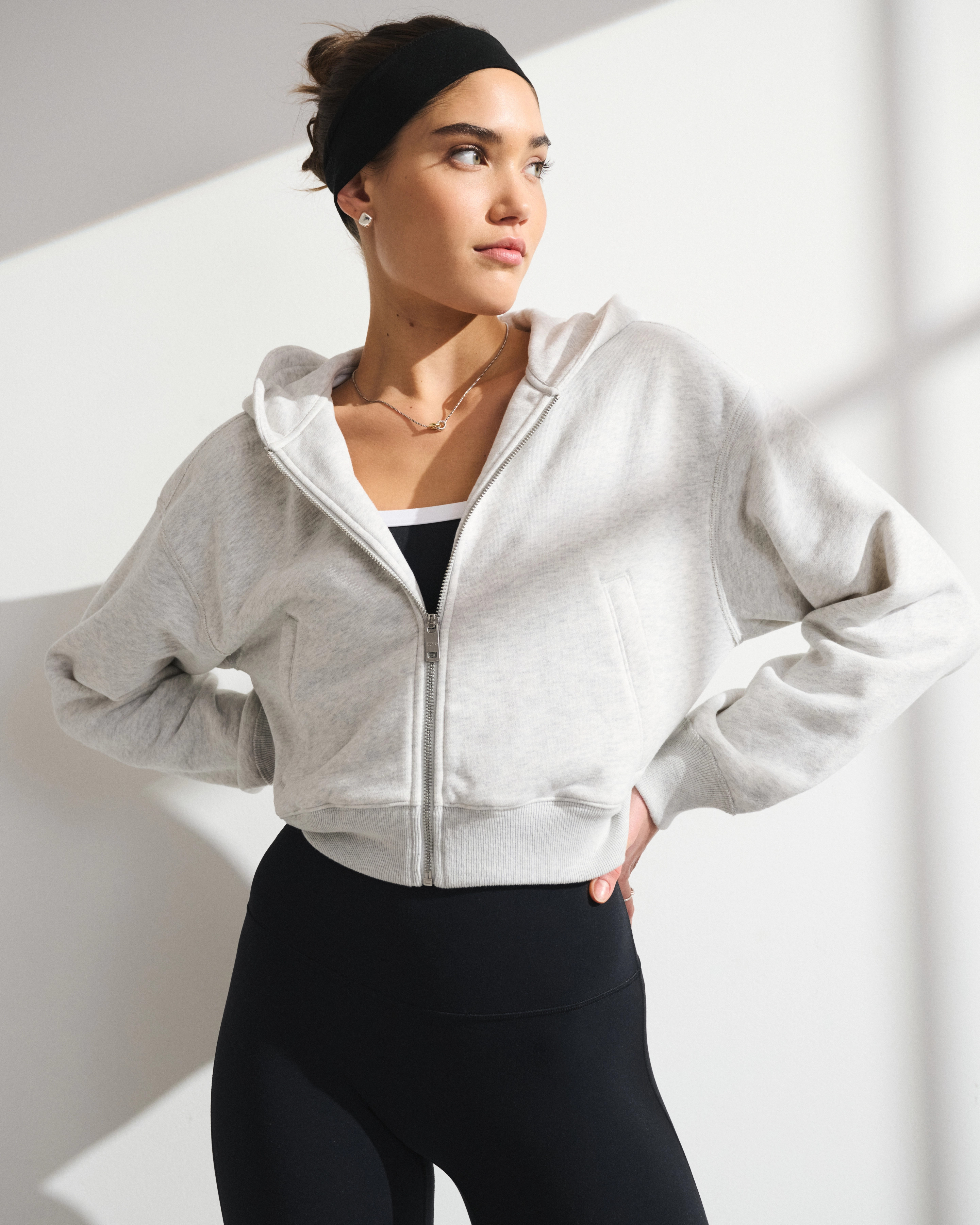 YPB On The Go 6AM Full-Zip Hoodie | Abercrombie & Fitch (US)