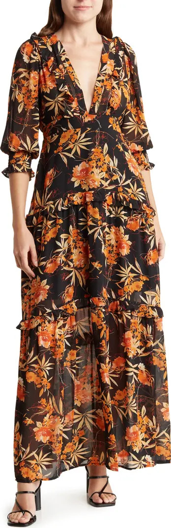 V-Neck Tiered Maxi Dress | Nordstrom Rack