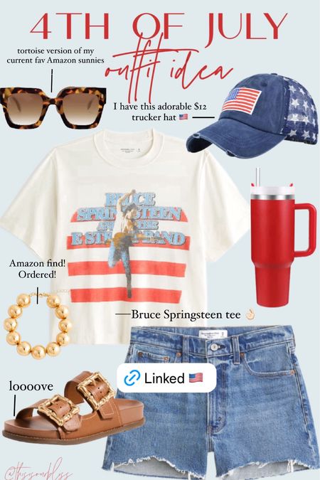 4th of July style ❤️🇺🇸💙 cropped Bruce Springsteen graphic tee & denim shorts 

Fourth of July outfit idea, Fourth of July outfit inspo, summer style, casual outfit, casual summer style, Abercrombie 


#LTKStyleTip #LTKFindsUnder50 #LTKSaleAlert