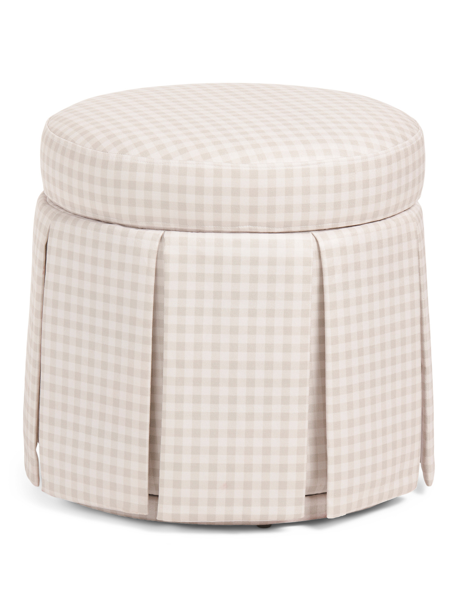 18x18 Plaid Swivel Storage Ottoman | TJ Maxx