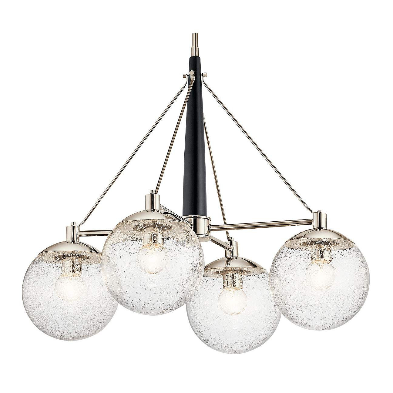 Kichler Marilyn 27 3/4"W Polished Nickel 4-Light Chandelier | Lamps Plus