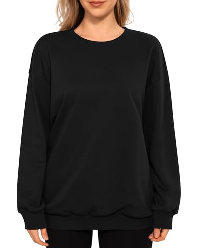 MANGOPOP Womens Pullover Long Sleeve Shirts Crewneck Sweatshirt Comfy Fall Tops Fashion Outfits C... | Amazon (US)