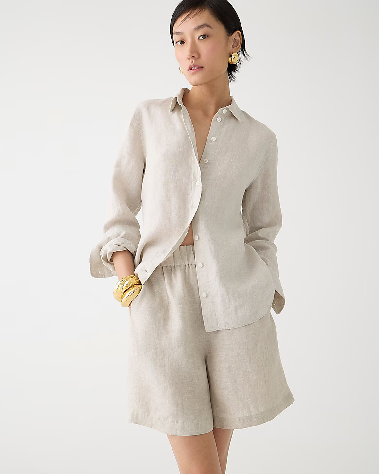 Wren slim shirt in Baird McNutt Irish linen | J. Crew US