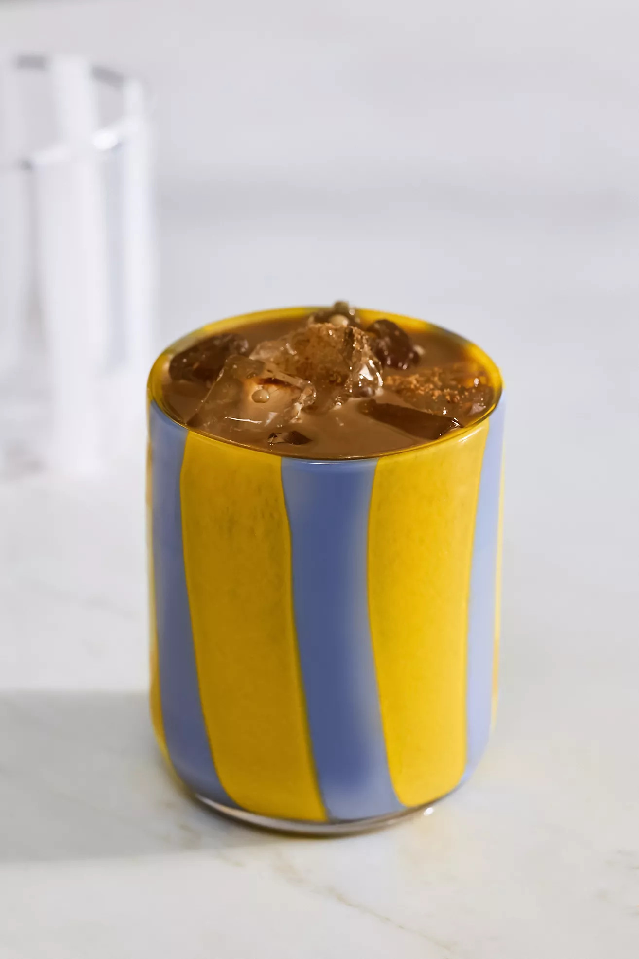 Ribbon Stripe Icon Juice Glass | Anthropologie (US)