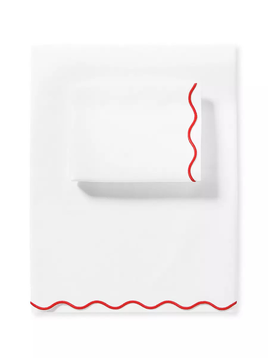 Wave Percale Sheet Set | Serena and Lily