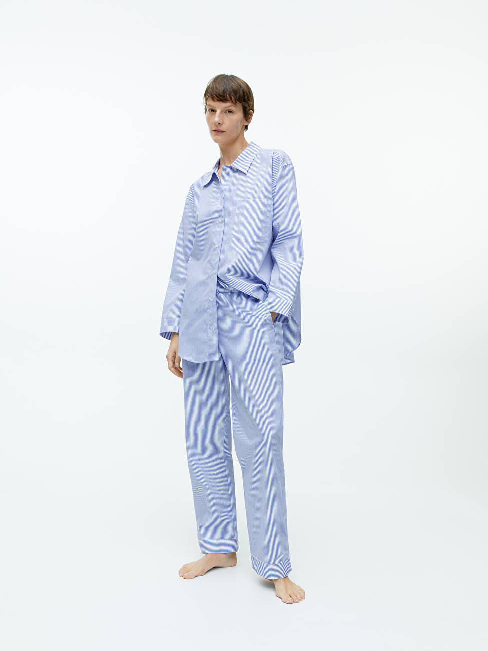 Pantalon de pyjama en popeline | ARKET (US&UK)