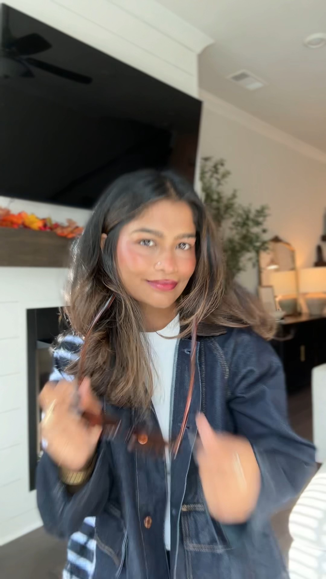 Fall casual outfit for petite/petite moms. Soft denim jacket with brown corduroy dollar—very versatile and spacious. Wearing small

Also linked: comfortable versatile sneakers that are great for everyday and travel. Runs true to size   

Pants are low waist and slouchy. I am a size 25 petite but for a 26 petites for the loose look. No need to size down, the jeans are looser fit  

#LTKFindsUnder100 #LTKPetite #LTKSaleAlert