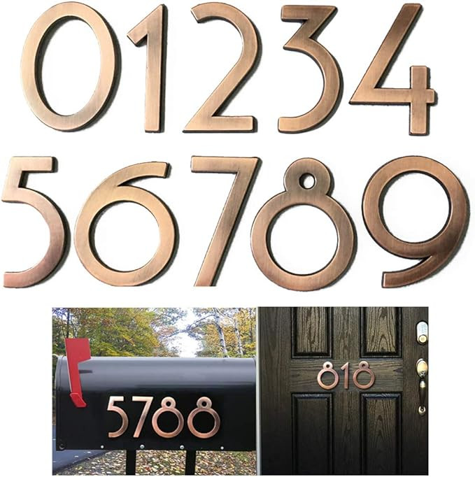 Diggoo 20 Pack Mailbox Numbers 0-9, 2.76 Inch High, Door Address Numbers Stickers for Apartment, ... | Amazon (US)