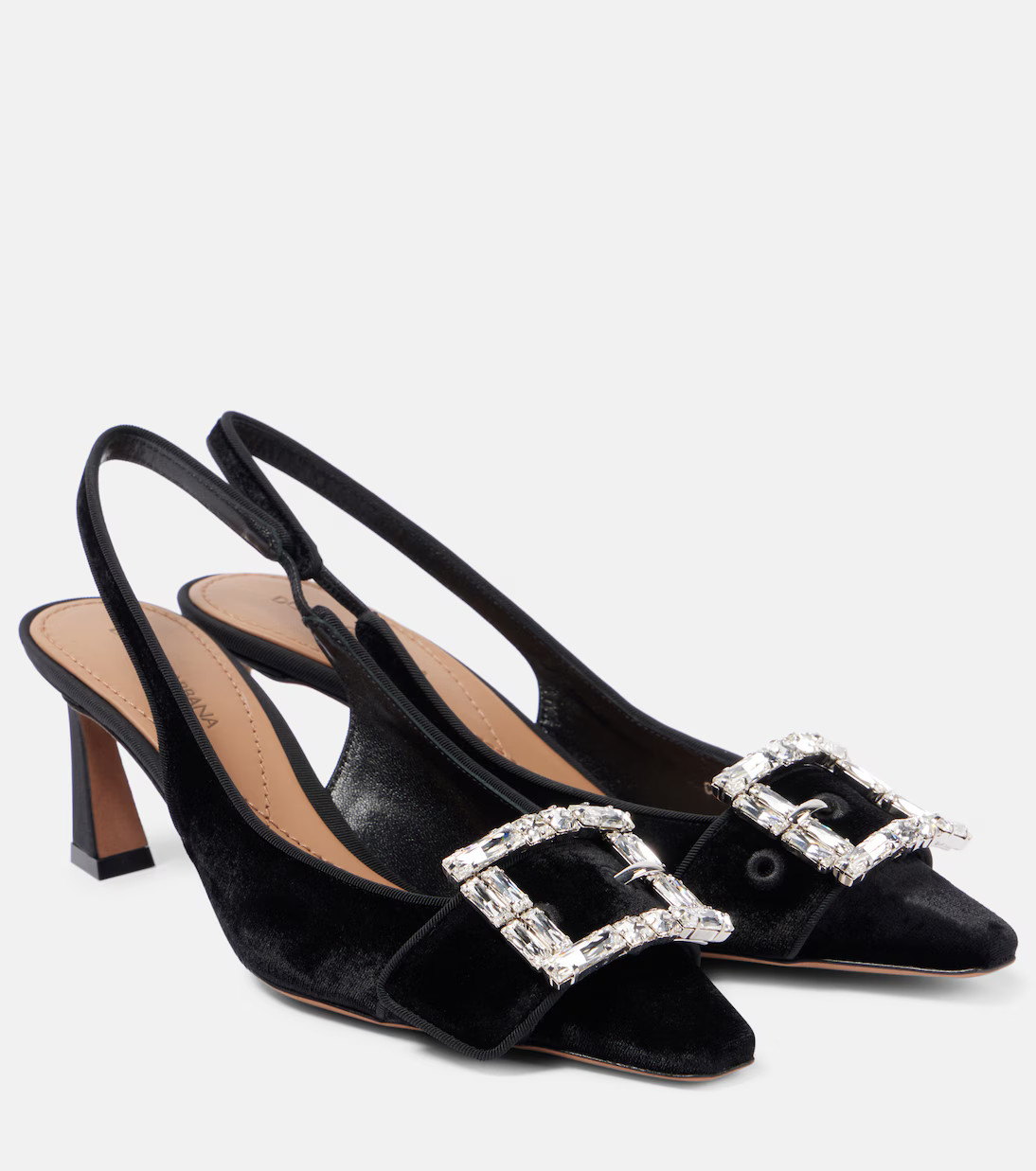 Embellished velvet slingback pumps | Mytheresa (US/CA)