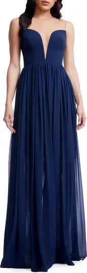 Eleanor Illusion Neck Gown | Nordstrom